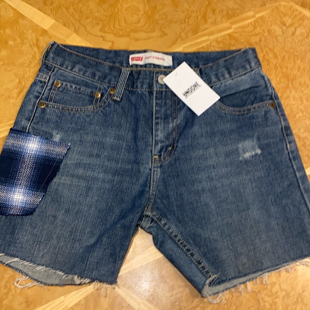 NWT!! UNDONE by Kate Levi’s 514 One Of A Kind Jean Cut Off Shorts Size 29